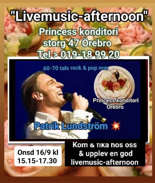 Affisch: Patrik Lundström, 16 september