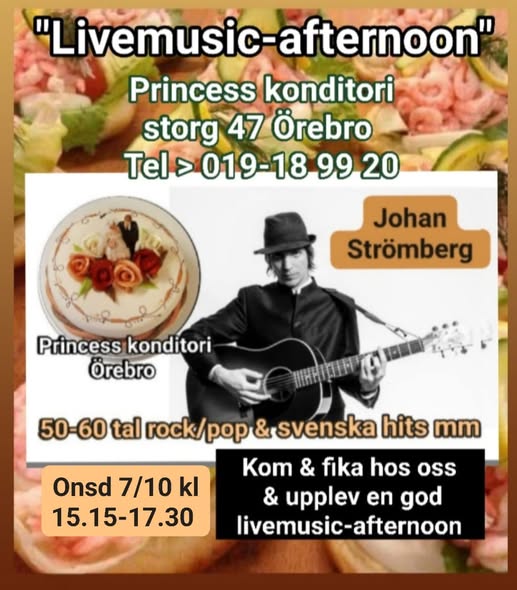 Affisch: Johan Strömberg, 7 oktober