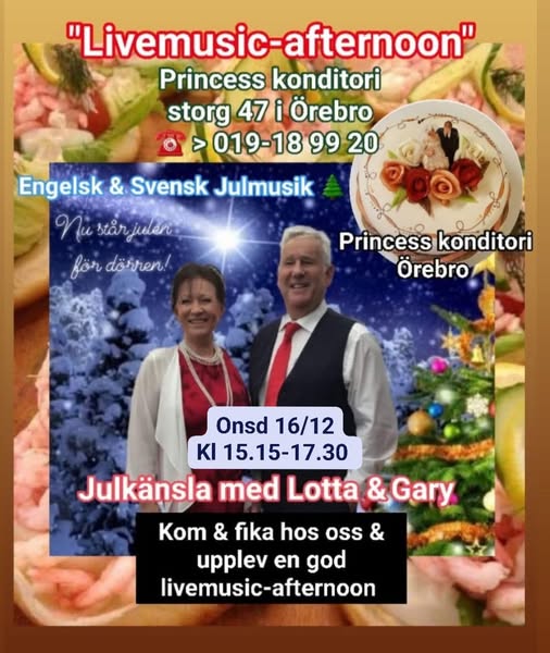 Affisch: Lotta Martinsson & Gary D. Pearson, 16 december