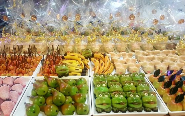 Handgjord marsipan i disken